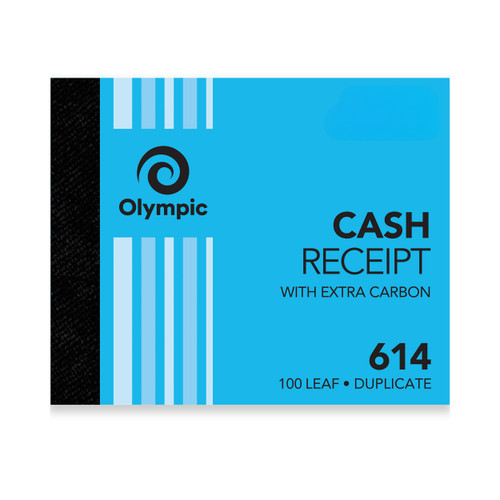 Olympic Carbon Duplicate Cash Receipt Book No.614 100 x 125mm 100 Leaf (142813)