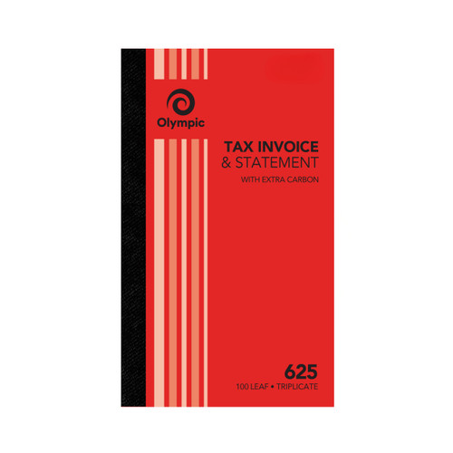 Olympic Carbon Triplicate Invoice Statement No.625 200 x 125mm 100 Leaf (142803)