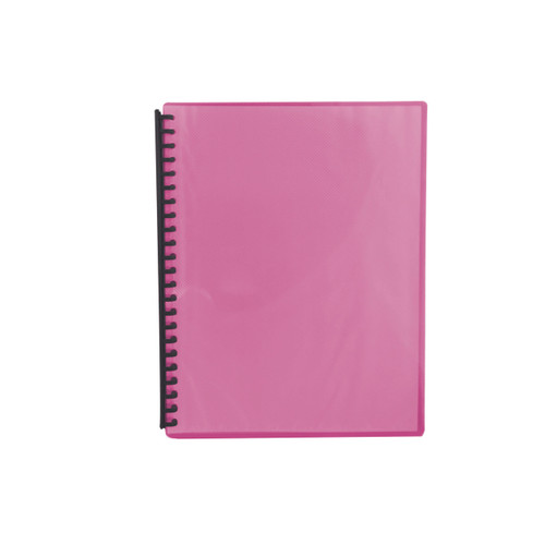 Olympic Display Book A4 20 Page Ribbed Fluoro Red (142927)