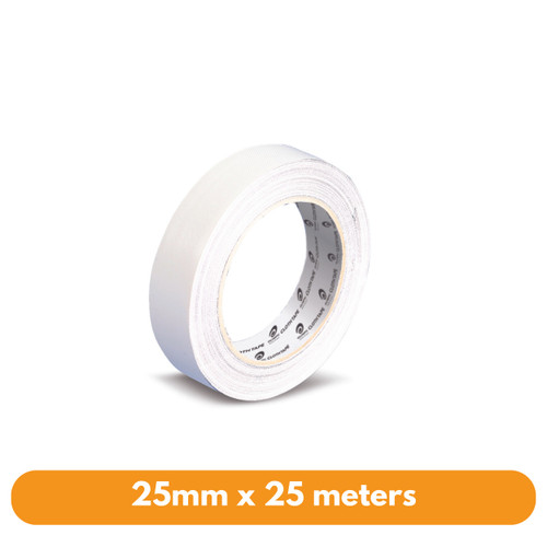 Olympic Cloth Tape 25mm x 25m White (141705)