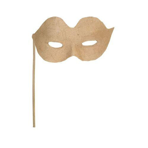 Papier-mache Eye Mask on a Stick