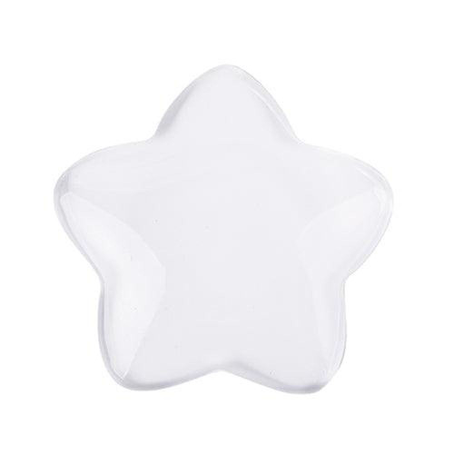 Glass Star Clear 48mm Pack of 10