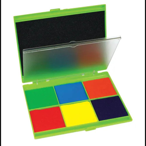 Stamp Pad: Blk & 6 colours