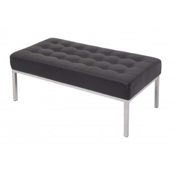 RAPIDLINE VENUS OTTOMAN FOOT STOOL - BLACK PU 540mm(D) x 1030mm(W) x 410mm(H)