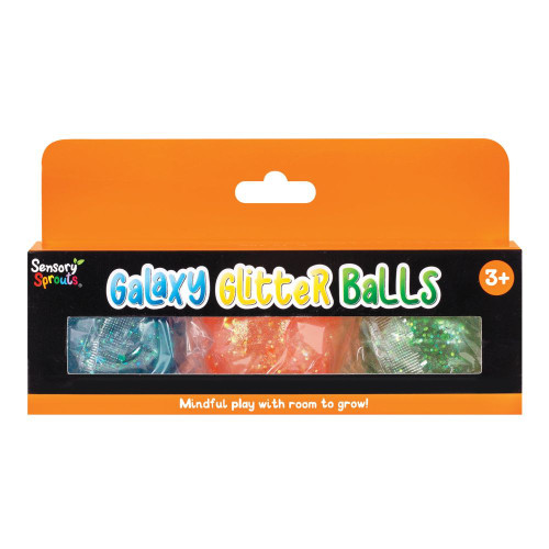 Galaxy Glitter Balls Orange - Orange