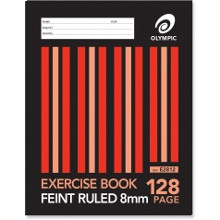 Olympic Exercise Book E2812 225 x 175mm 128 Page 8mm Feint Ruled (140769)