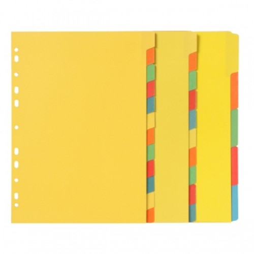 MARBIG® A4 12 TAB MANILLA ERASABLE DIVIDERS