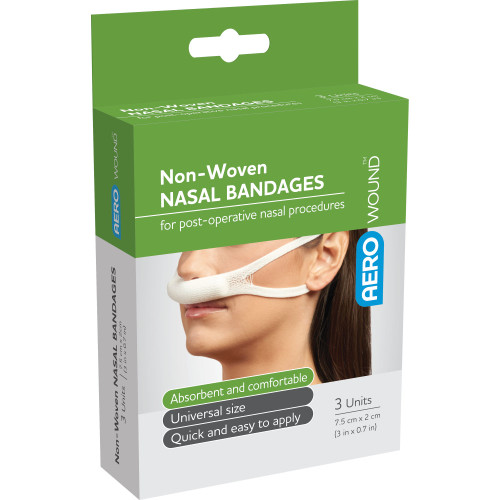 AEROWOUND Nasal Sling Bandage, Box of 3