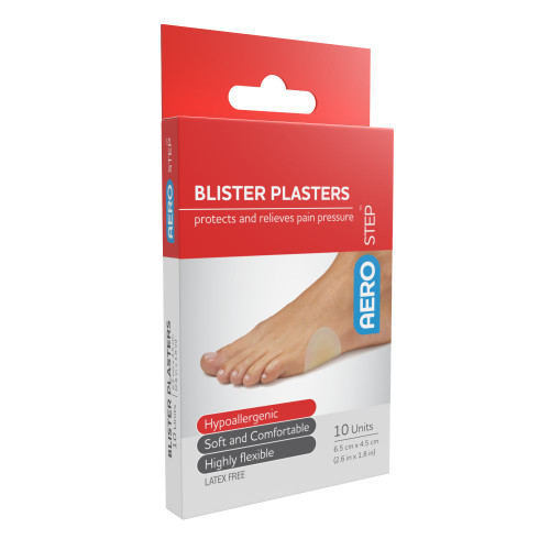 AEROSTEP  Blister Plasters 44mm x 69mm, Box of 10