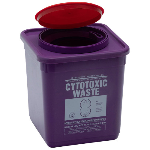 AEROHAZARD Cytotoxic Sharps Disposal Container 4L