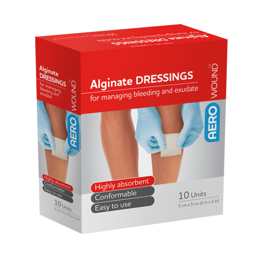 AEROWOUND Alginate Dressing 5 x 5cm, Each