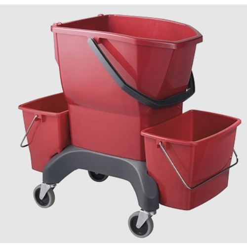 Oates Ezy Ergo 25L Red Mop Bucket With Twin Detachable Buckets (IW-100R)