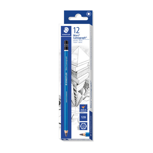 Staedtler 100 Mars Lumograph Pencils - 12B, Each
