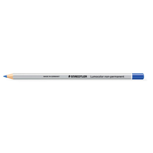 Staedtler 108 Lumocolor Non-Permanent Omnichrom Pencils - Blue, Each