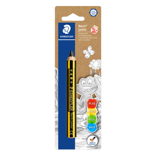Staedtler 141 Noris Junior 2B Graphite Pencil, Pack of 6
