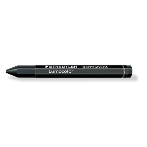 Staedtler 236 Lumocolor Permanent Omnigraph Crayon - Black, Each