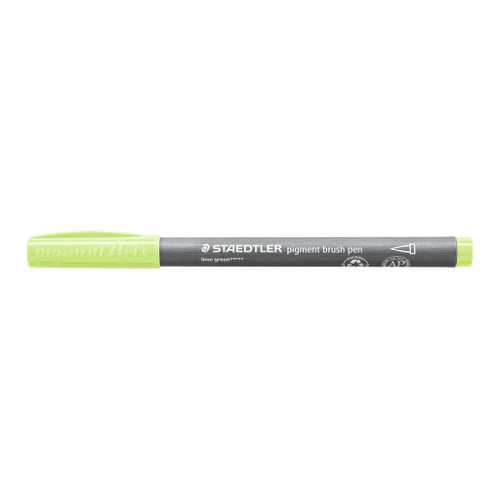 Staedtler 371 Pigment Brush Pen - Lime Green, Each