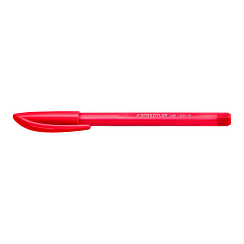 Staedtler Stick 4320 Triangular Ballpoint Pen Medium - Red, Each