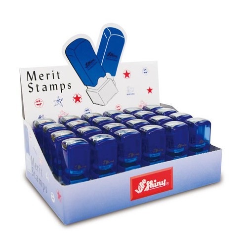 Shiny Merit Stamp Assorted Display of 24