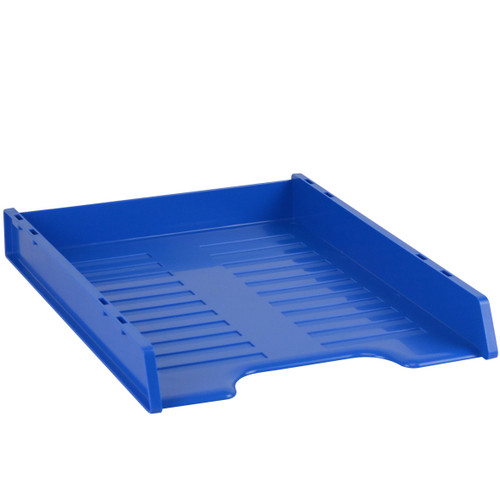 ITALPLAST A4 Slimline "Multi Fit" Document Tray - Blueberry, Each