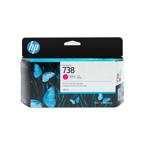 HP #738 Original Magenta Ink Cartridge - 130ml (498N6A)