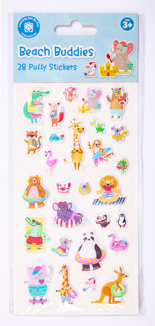 Beach Buddies - Puffy Sticker Set