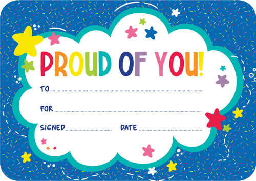 Giggle & Grow Proud of You Certificates
