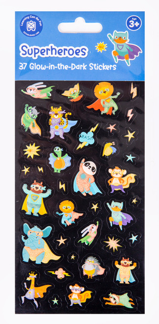 Superheroes - Glow Sticker Set