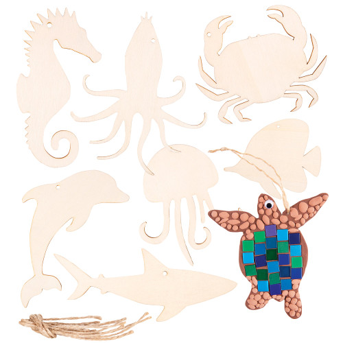 Wooden Australian Shapes, Pack of 24