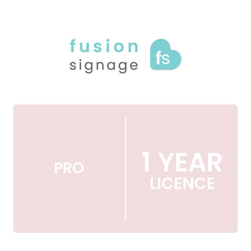 Fusion Signage Pro 1 Year Licence