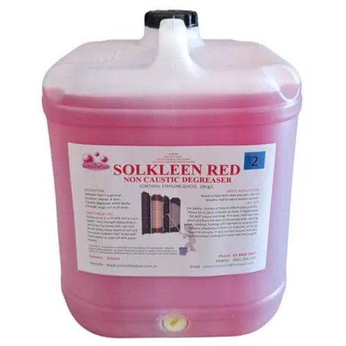 Solkleen Red Non-Caustic Degreaser for General Purpose 20L, Each
