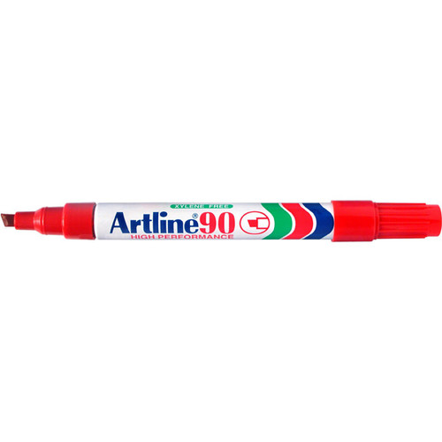 ARTLINE 90 PERMANENT MARKERS Red Bx12