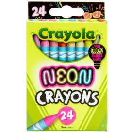 Crayola Neon Crayons, Pack of 24
