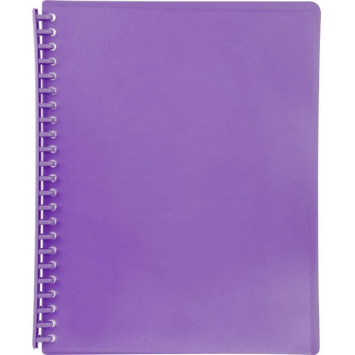 DISPLAY BOOK A4 20 POCKET - REFILLABLE - PURPLE