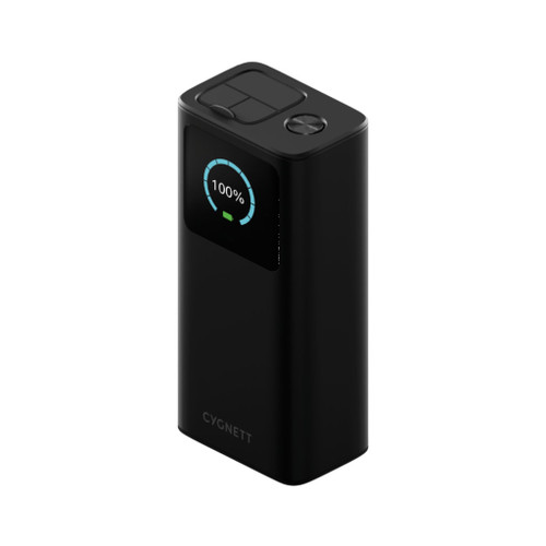 Cygnett Titan PD 3.0 65W 30000mAh (30K) Laptop Power Bank w/LCD Display (Black), Each