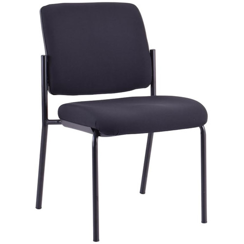 Buro Lindis 4 Leg Visitor Chair No Arms in Black, Each