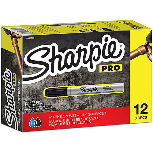 Sharpie Pro Metal Bullet Tip Marker Black, Each