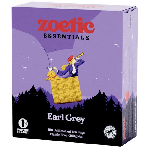 Zoetic Tea Bags Earl Grey 100 pack