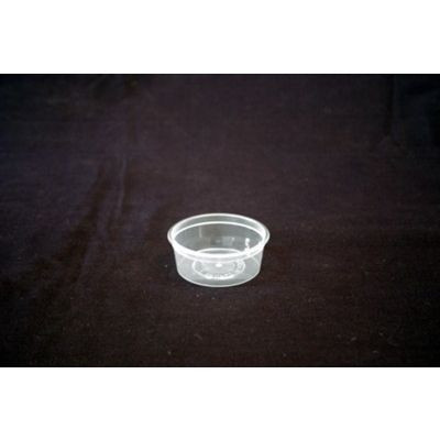 DISPOSABLE ROUND SAUCE CONTAINER 70ml Pack of 100 (Lids Sold Separately)