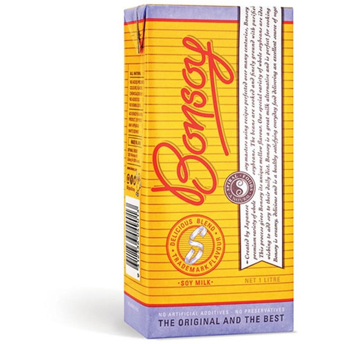 Bonsoy Soy Milk Tetrapak 1L, Each