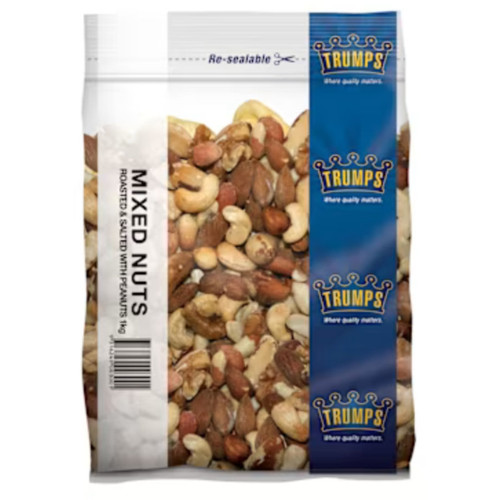 Trumps Mixed Nuts Roasted and Salted 1kg