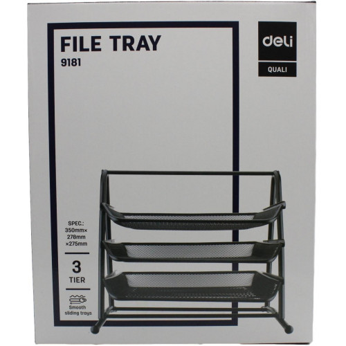 DELI DOCUMENT TRAY MESH 3 TIER