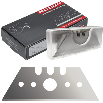 Mozart 905.064 Heavy-Duty Utility Blade (53mmX19mmX0.63mm), Box of 100