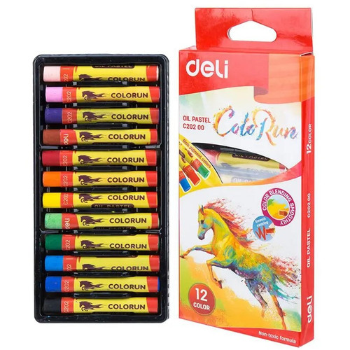 Deli Oil Pastels 12 Colours