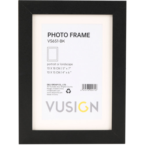 VuSign Certificate & Photo Frame Wall Mountable Black 130mm * 180mm / 5 * 7 ** ETA 4/12/2026 **