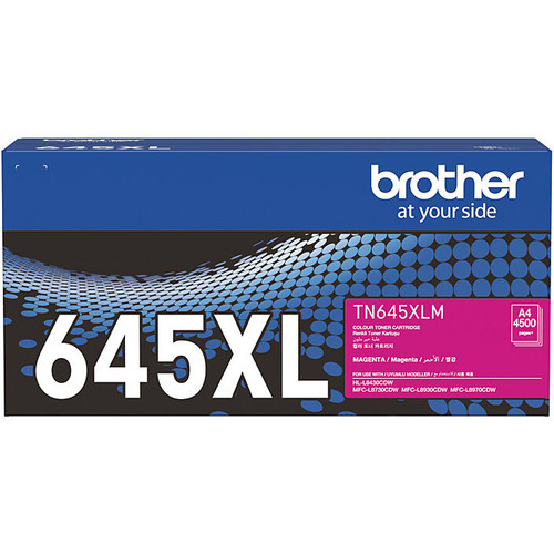 Brother TN645XL Original Magenta Toner Cartridge with High Yield 4.5K Suits HL-L8430CDW/ MFC-L8730CDW/ L8930CDW/ L8970CDW
