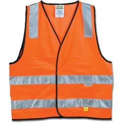 Maxisafe Hi-Vis Safety Vest Day Night Orange, Small, Class D/N