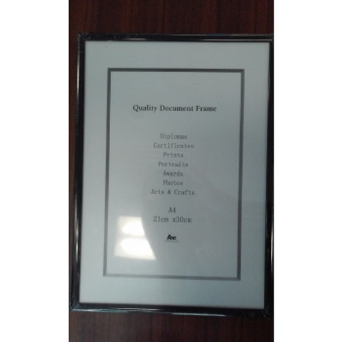 A4 CERTIFICATE FRAME 21 X 29.7 Black