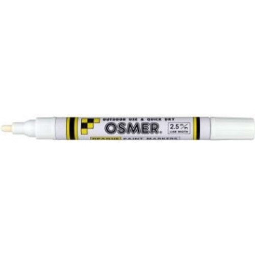 BROAD TIP OSMER PAINT MARKERS 2.5mm - White (Box of 12)