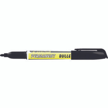 OSMER PERMANENT MARKER - FINE TIP BLACK Pk12